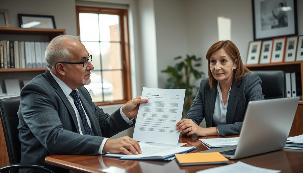Employment solicitor in Harrow reviewing settlement agreement