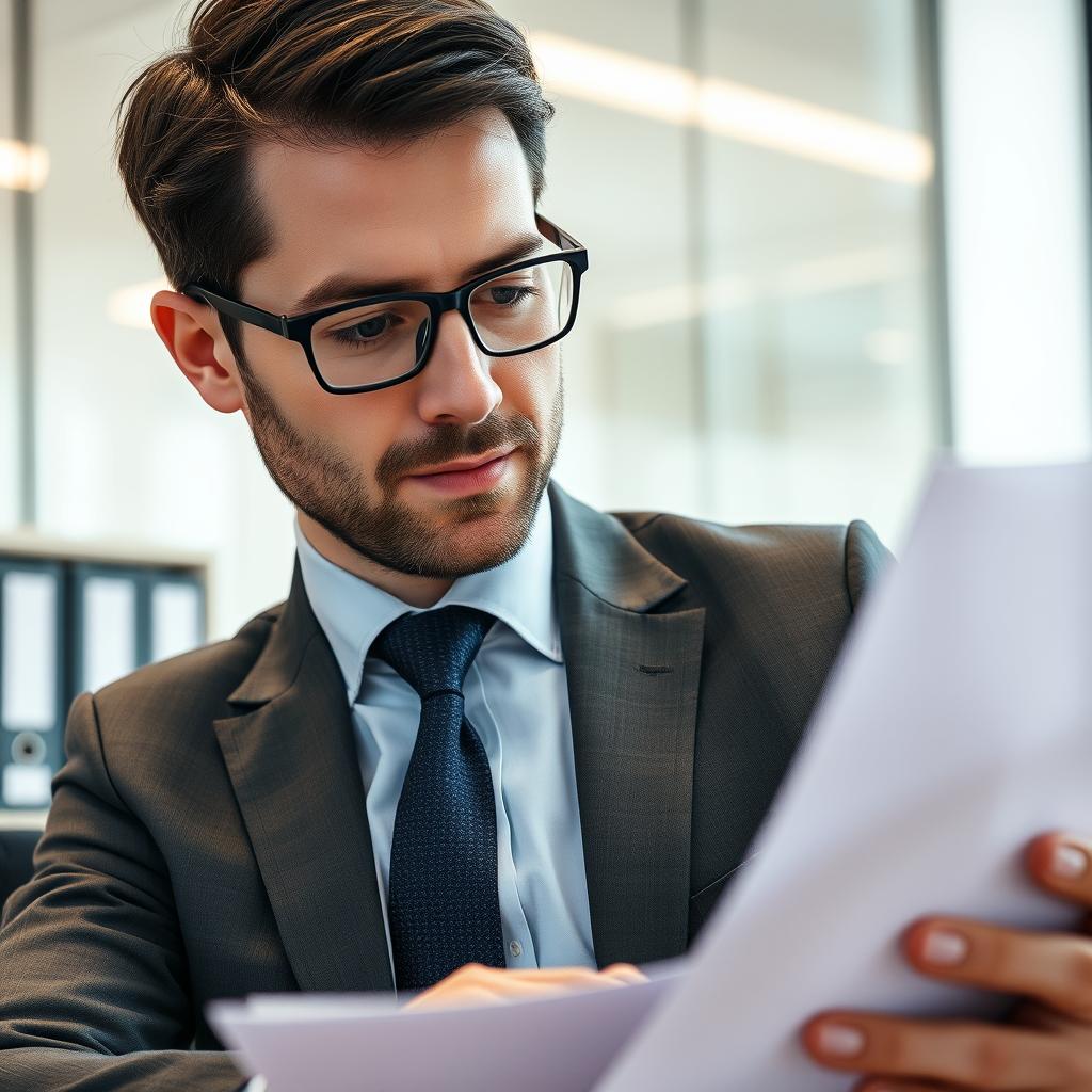 Experienced employment solicitor in Harrow reviewing legal documents